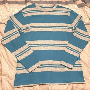 Size 12 p.s. long sleeve blue and gray shirt